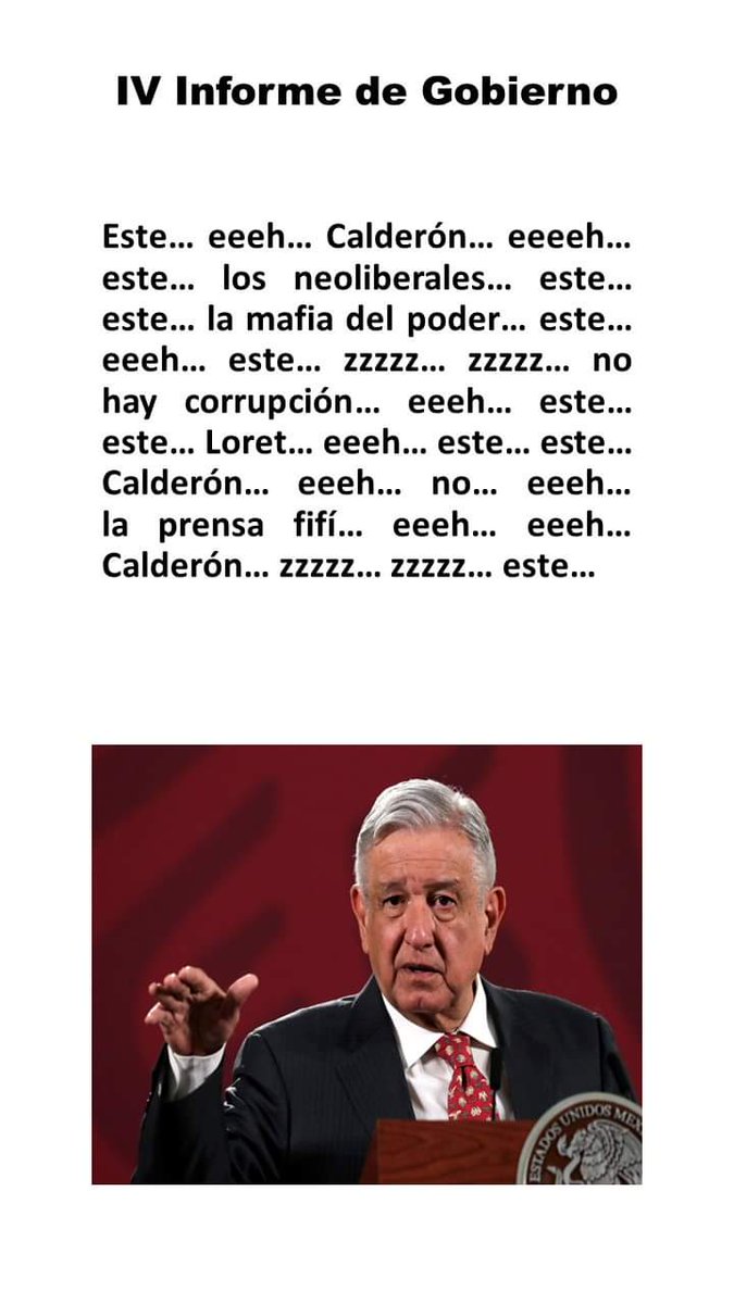 Jose11304074's tweet photo. #AMLOBurlaMundial Y SU 4° DESINFORME ! https://t.co/WYDNJAWQGT