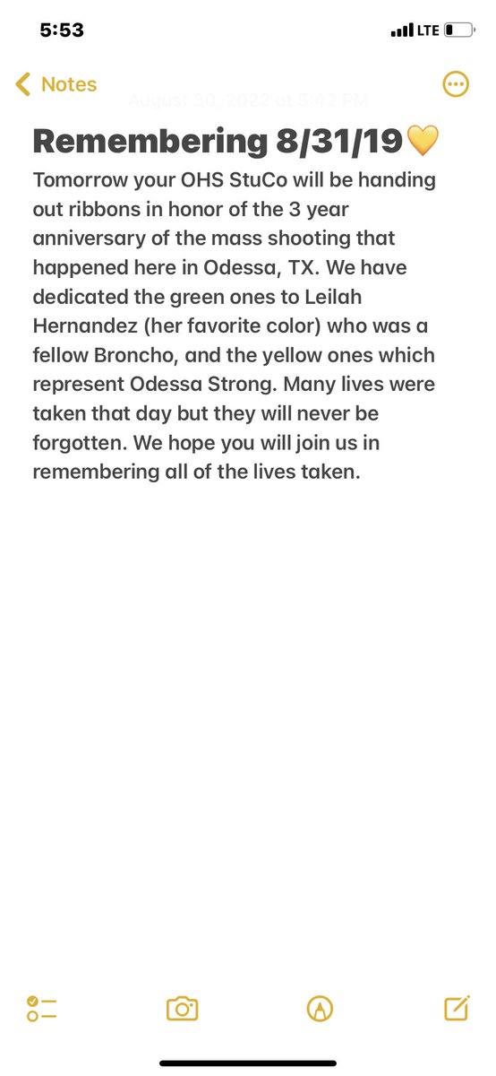 OhsStuco's tweet photo. Remembering 8/31/19💛💚 https://t.co/KNSqsvLHlJ