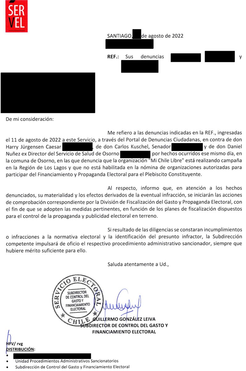 ElPabloUltron's tweet photo. 🔴@ServelChile inicia investigación por financiamiento ilegal a campaña del Rechazo en la región de Los Lagos | De acuerdo a la denuncia realizada, se apunta a las responsabilidades del Senador Carlos Kuschel y al ex Constituyente Harry Jürgensen, ambos del Partido Republicano. https://t.co/N93Fwq5tTD