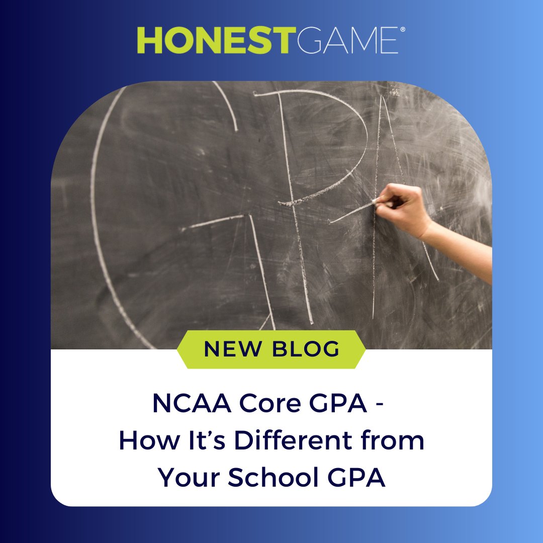HonestGameCARES's tweet photo. Honest Game has broken down the differences between a student-athlete’s high school GPA and the NCAA Core Course GPA requirements ➡️ https://t.co/MabeplTbeR
#HonestGameCares #Academic Eligibility #CoreGPA #NCAASports https://t.co/z5Z72uT2Hu