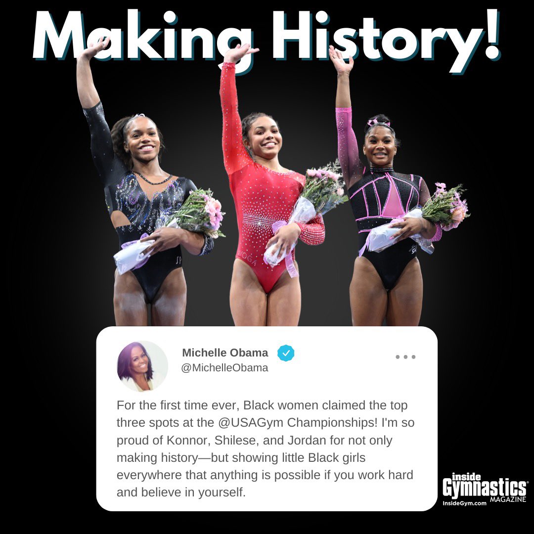 InsideGym's tweet photo. Not a bad shoutout for these three history makers! ❤️

📸 Lloyd Smith for Inside Gymnastics https://t.co/ztX2SE1am6
