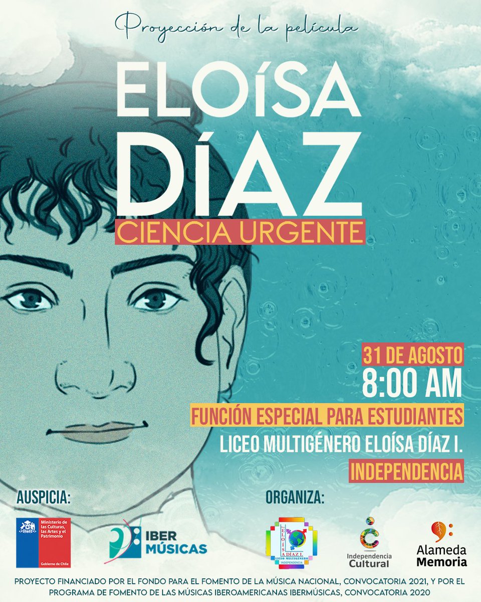 AlamedaMemoria's tweet photo. Mañana vamos a ofrecer una función especial para estudiantes en el Liceo Multigénero Eloísa Díaz de Independencia ❤

Gracias @culturaindepe por la gestión 🤝 https://t.co/BLryEjvZ6u