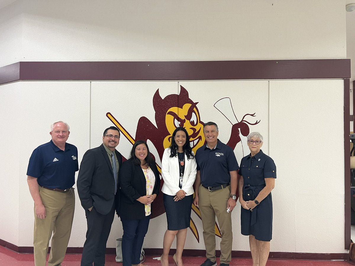 Pres_Sandoval's tweet photo. Great time today at Eldorado High School with @EricaMosca14, @EdgarFloresNV and @LangeForSenate talking with students about our concurrent enrollment program! #GoPack https://t.co/vDfEYe24U8