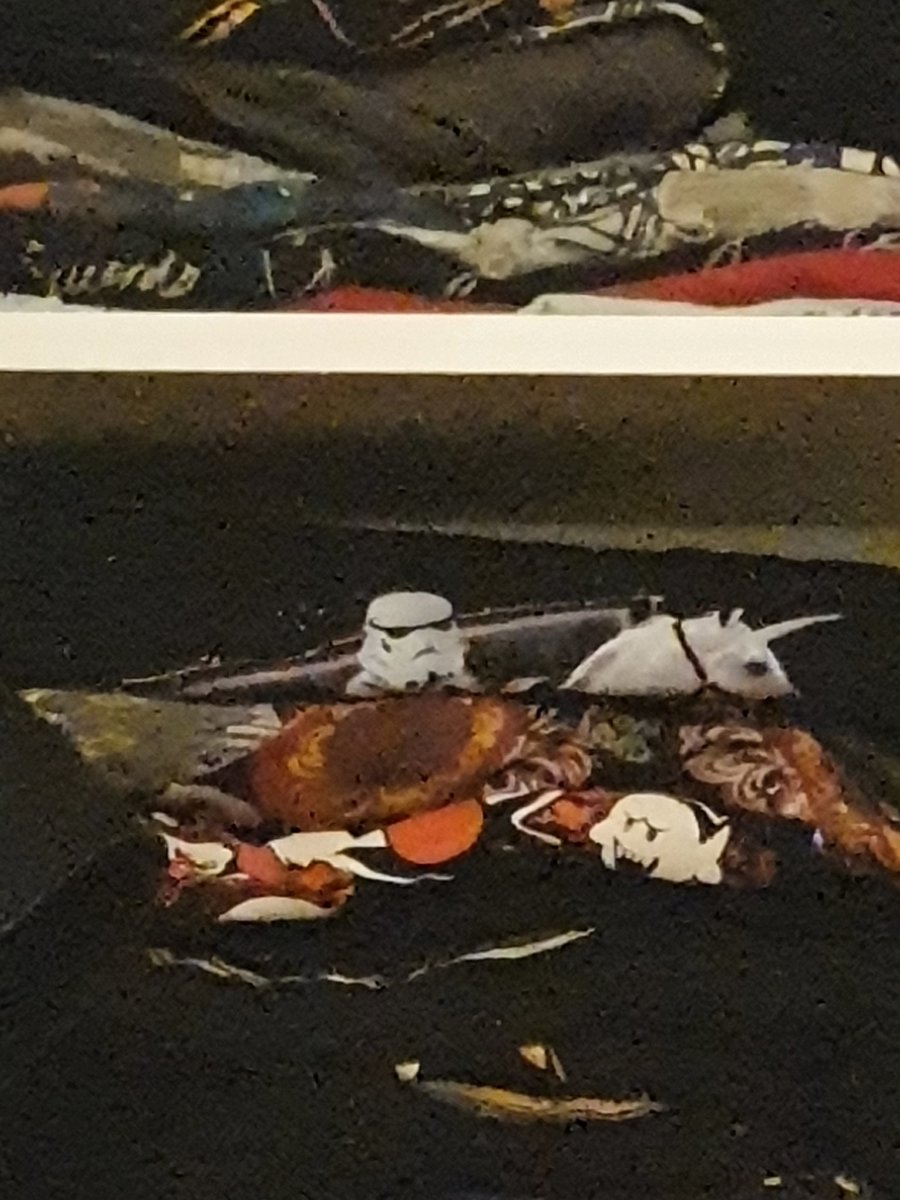 Akariuser's tweet photo. Ich kann nicht einschlafen und aus dem kleiderregal schaut mich der Stormtrooper auf dem Einhorn vorwurfsvoll an... https://t.co/VvmIrwGSzs