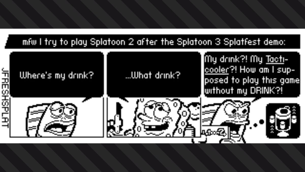 JFreshSplat's tweet photo. tacticooler please come back i miss you
#Splatoon3 #Splatoon2 https://t.co/WDC9NqkZ7d