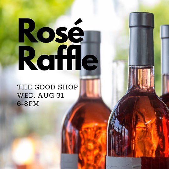 goodsthatmatter's tweet photo. 🌹🍷✨Tomorrow, this is gonna be FUN! (8.31) 6-8pm come &amp; enter to win a bunch of rosé!! See all the details on insta/fb: you have a chance to win a bunch of rosé &amp; everything in the shop will also be 10% off 🥳 https://t.co/vu014hKvN2