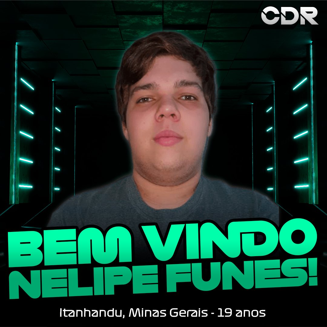 CDRGaming's tweet photo. Anúncio! 🔥
É com muita alegria que anunciamos mais um grande piloto para o nosso time! Felipe Nunes, ou melhor dizendo, @NelipeFunes é o mais novo piloto da CDR!
O NELIPE TA ON!
Seja bem vindo, Felipe Nunes! 🤝
#GoCDR https://t.co/sLqGo4ySqB