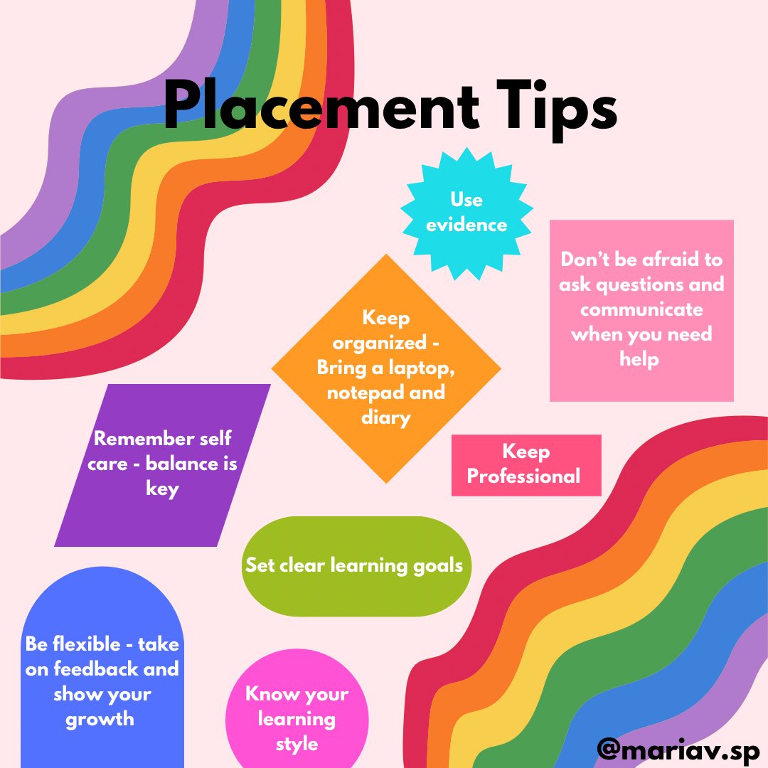 mariavspeechie's tweet photo. As a student of Speech Pathology I think it is important to be prepared on placements so that we can make the most of this opportunity. Here are some tips and tricks I’ve picked up on so far ! #student #Speech https://t.co/8d5wAJmCRZ