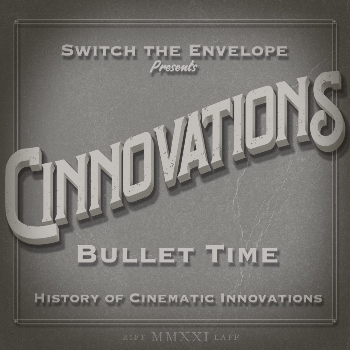 switchenvelope's tweet photo. This ep was scheduled to release tomorrow, but it’s our birthday and we can do what we want, so…

#NowPlaying
Cinnovations: Bullet Time
From a horse to The Matrix, a film FX technique that pre-dates movies and took a century to leave its impact.

🎧 ⬇️ 
https://t.co/AyZUrW8AVK https://t.co/0uFXD9IWHp