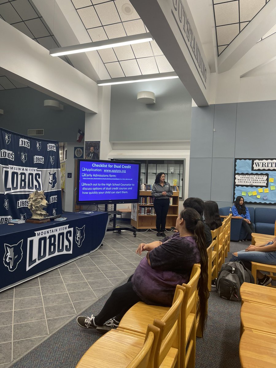 NormaD_2017's tweet photo. Parent Dual Credit Information Meeting #LobosWillBeHeard https://t.co/WbZfH01De4