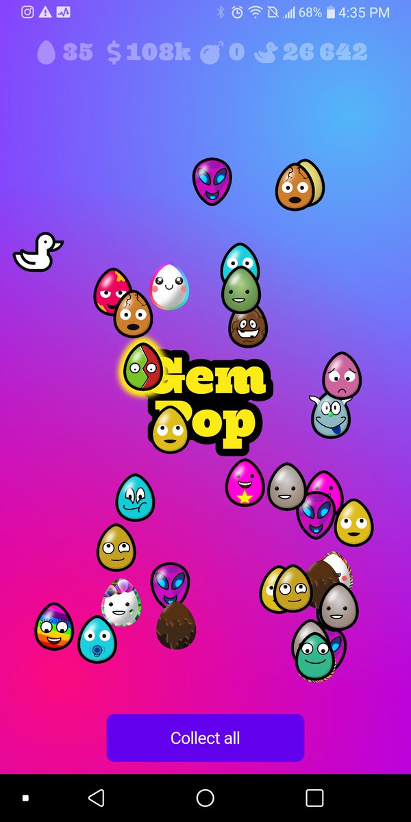 LightsCoast's tweet photo. My gem pops are almost at 5k! Found Eko for the first time too! One of my favorite 75k eggs. Play One in a Trillion for FREE on IOS/ Android today! Good luck egg hunters 20 mins left for the day! #onetrilliongame @OneTrillionGame. #gempop #newfind #MobileGame #mobilegaming #free https://t.co/e5ZvmAQMkt
