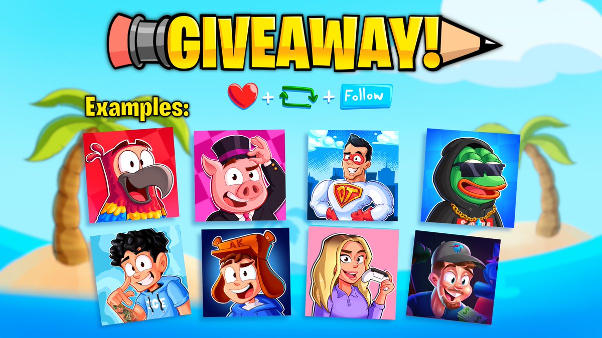 Yellowroll_'s tweet photo. ✏️ GIVEAWAY TIME ✏️ 

I’ll make a free Profile Picture for ONE Random Person 👀 

LIKE ❤️ + RT ♻️ + Follow ▶️ to enter!

Good luck :) https://t.co/XhV8T1sMod