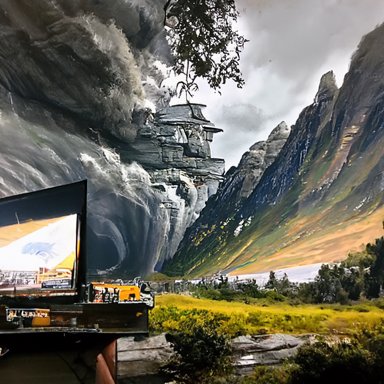 amytweeting's tweet photo. Memories of binge watching Netflix all day on Sunday- made with @get_starryai #aiart #digitalart #starryaifeatured https://t.co/YNNo3bcSPq https://t.co/9MCuFpAoEe