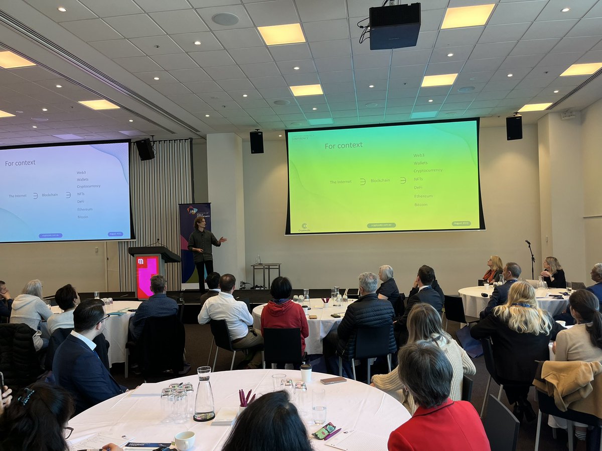 ipaaccountants's tweet photo. Let’s see where to start with #cryptocurrency with Co-founder of @CryptocateAU, @callansarre. Callan will take delegates of #IPAcrypto22 online and at the @MCEC through the fundamentals of #crypto. https://t.co/Bm9KsIhu51