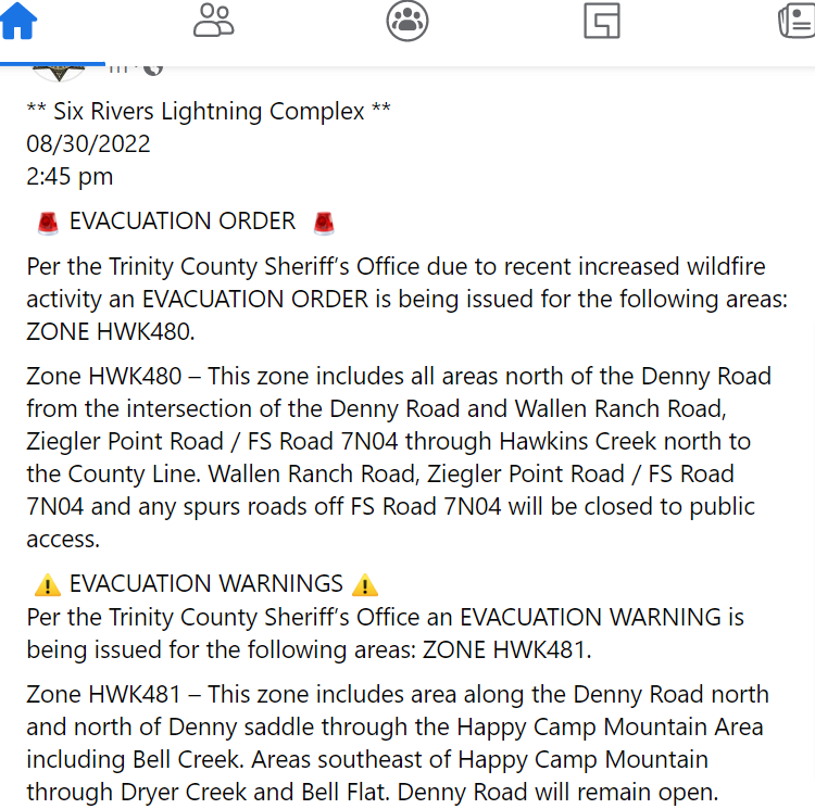 stacey_hb_'s tweet image. 8.30 1650 #SixRiversLightningComplex #SRFLightningComplex 
#EVACORDER #EvacUpdate
