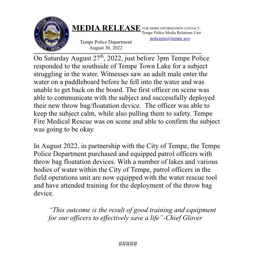 Tempe Police Department tweet media