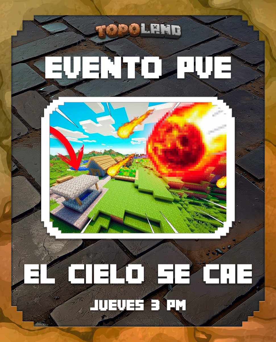 Se nos caera el cielo en #TopoLand los invitamos a ver nuestro gran evento de meteoros el jueves a las 3 pm cdmx ❤