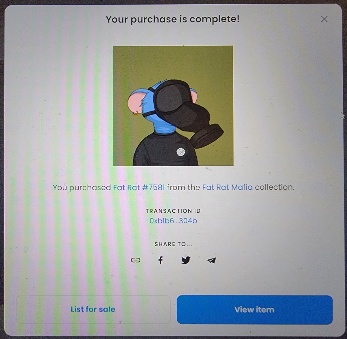 DiscGolfDegen's tweet photo. Just snagged this "All Black Gas Mask" Fat Rat, that's #58 on #RaritySniffer, raising the ABGM floor by .05.  You're welcome ABGM owners!  And I grabbed another one because why not? 🧹🧹🧹 #FatRatMafia #RatsFollowRats https://t.co/r9uo2bnBhc