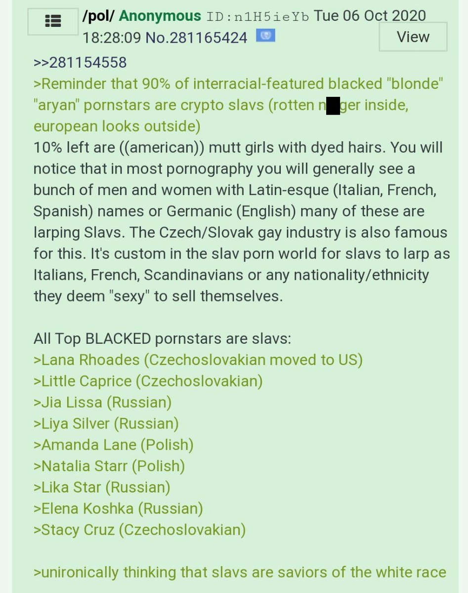 polishir1's tweet photo. 4/4 Weren't slavs supposed to be saviors of white race?
Amanda Lane @nataliaxstarr
@XMISHACROSSX https://t.co/HPipddt2Ky