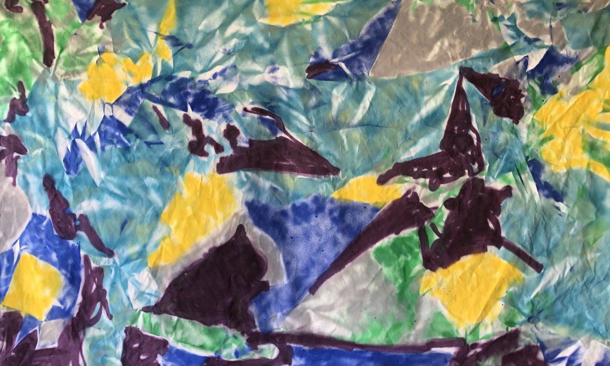 R_J_Miskines's tweet photo. N164 movienite, 2022, spray on canvas, 62"x101" Fun in the neighborhood #art #painting #friends #neighbors #movienite #projectorcanvas #kidsoutside #andwild #minonsmovie #artthenextday https://t.co/woczkXLsys