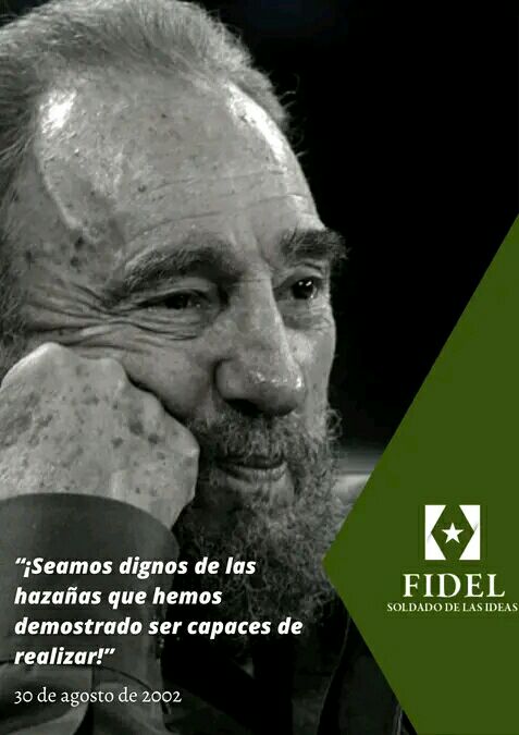 JLBrocheLorenzo's tweet photo. 👀 #Fidel “¡Seamos dignos de las hazañas que hemos demostrado ser capaces de realizar!” #Cuba #FidelPorSiempre https://t.co/9MGO46sJct