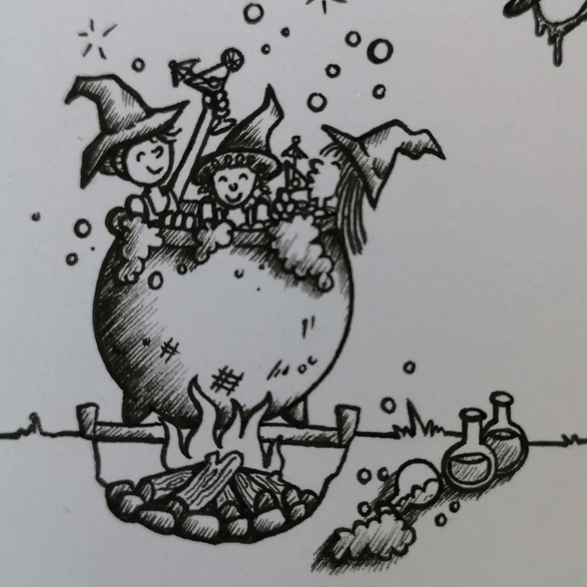 weebird20art's tweet photo. Welcome to the Witches Haunt!

Join me on my newest inking adventure as I draw humourous and weird happenings in this spooky wimmelbilder coming up to Halloween season 👻🎃🦇

What things would you like to see in this witch themed drawing?

#wimmelbilder #witchyart #inkdrawing https://t.co/zoapBbVu1F