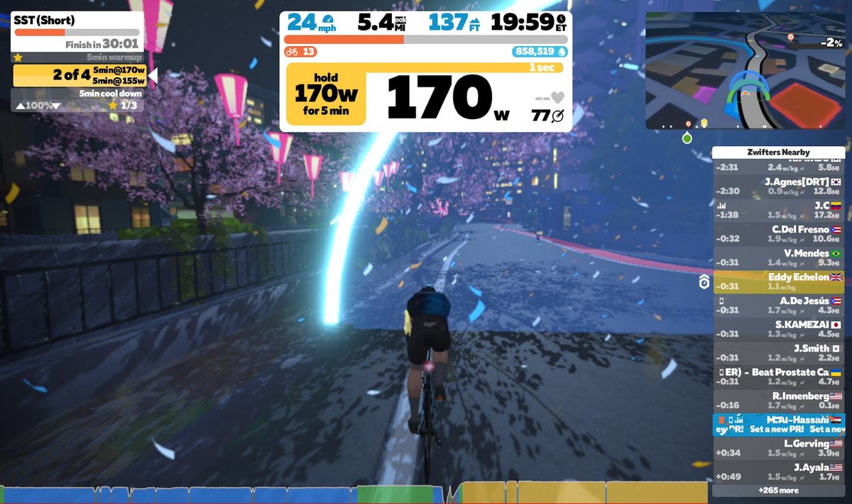 MustafaSabrPath's tweet photo. Despite everything that happened today, I kept my word to myself that I will workout

#BeBetter #NoExcuses #LevelYourselfUp #Zwift @GoZwift https://t.co/Y0Xs8sdEjm
