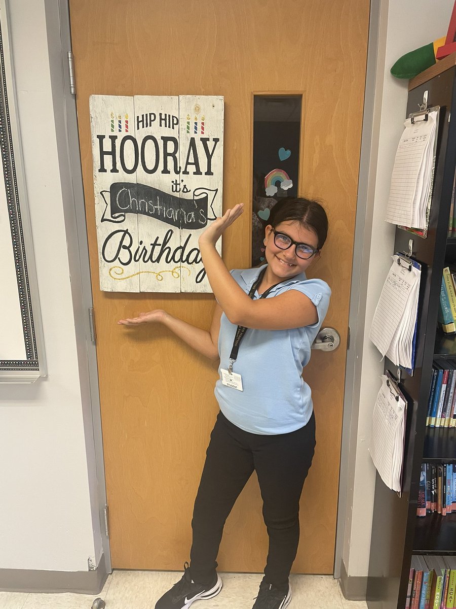 misspaller's tweet photo. Our first classroom birthday of 2022-2023 school year! Happy birthday to Christiana! 🎉❤️ https://t.co/YtGrB3KHvi