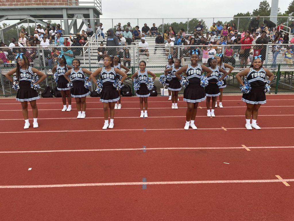 It was a task getting to the destination but the Toros cheerleaders showed up for our 8th grade boys!!! So proud of them #changingthenarritive @JonesMS_AISD