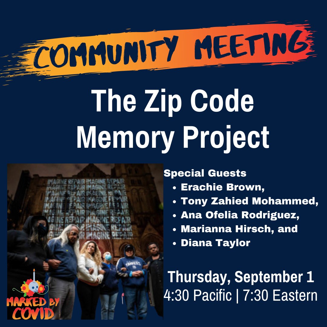 MarkedByCovid's tweet photo. Have you been to a Covid (is not over) Community Meeting yet? 

Now is your chance. Register --> https://t.co/rgYW7qOnSI 

See you Thursday.😎😷 https://t.co/SzJZ0NG9e5