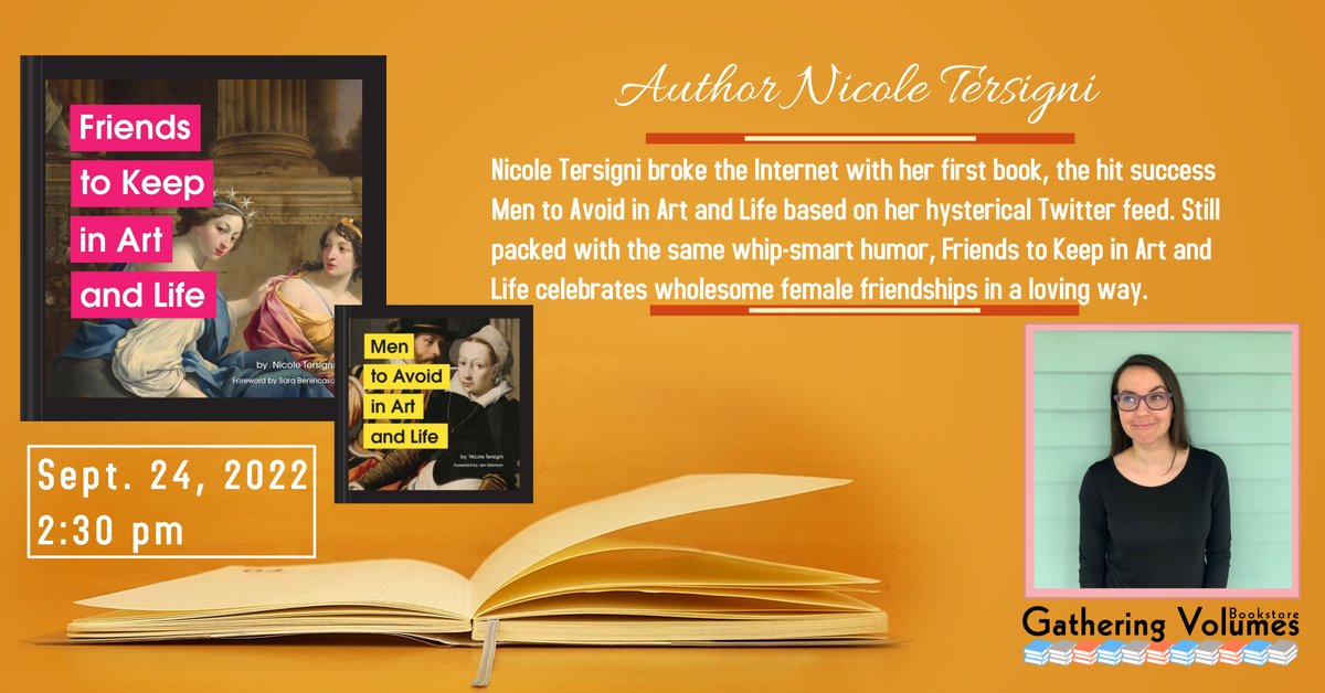 We are so excited to kickoff the holiday season with a fun event celebrating @nicsigni Nicole Tersigni's new book "Friends to Keep in Art and Life"

Join us for a girl-powered afternoon of art, humor, and friendship Saturday, September 24 at 2:30 pm!