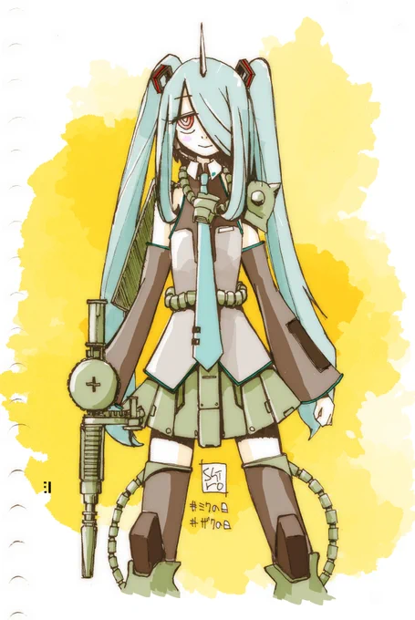 とりあえず過去絵でおめでとう(^^)#初音ミク生誕祭2022 