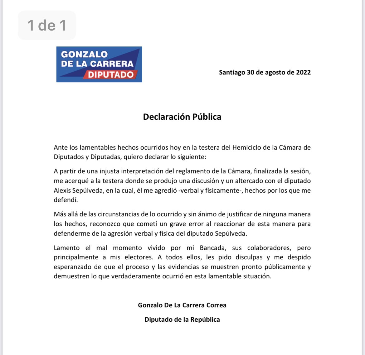 carreragonzalo's tweet photo. ⛑Declaración Publica ⛑ https://t.co/lDHjUvJfGu
