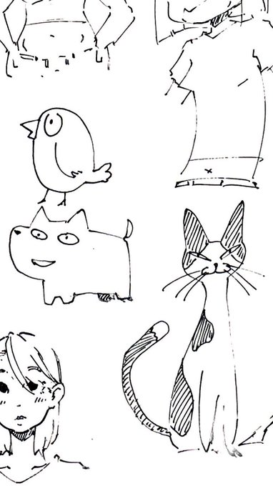 ラクガキノートに生息してる
ヘンなネコとヘンなイヌとヘンなトリ 