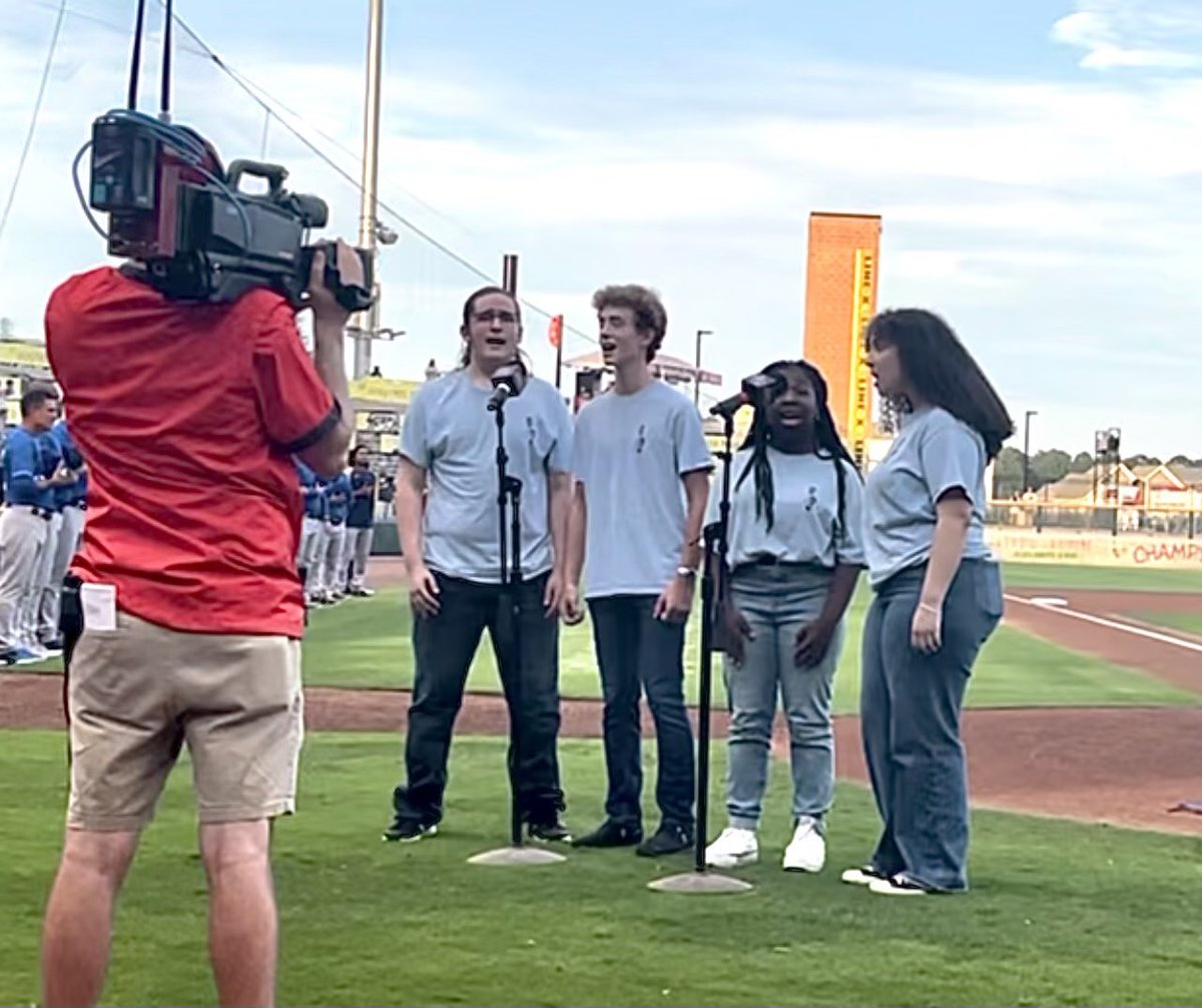 We are so proud of the way some of our Chamber Choir members represented James Clemens tonight when they sang the National Anthem at the Trash Pandas game for MCS Rivalry Night! Good job! Way to represent!
#proudtobeajet #mcslearn