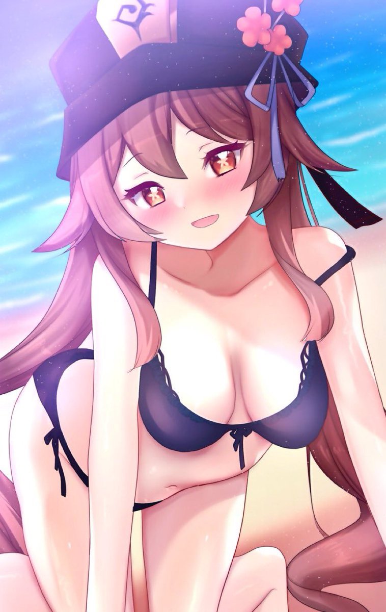 #今月描いた絵を晒そう ①
【原神/プリコネ】夏っぽい感じ! 