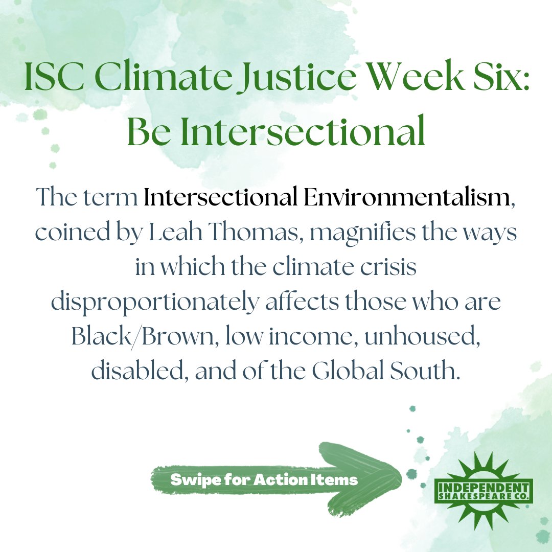 Indie_Shakes's tweet photo. For our final week, we uplift and center Intersectional Environmentalism. Swipe for action items and head to the link in our bio or https://t.co/3nD2MQBgV8.

#ISCLA #ClimateJustice #Intersectionality #IntersectionalEnvironmentalist #EndFossilFuels #ShakespeareSetFree #LATHTR https://t.co/4W9XEE6v9r