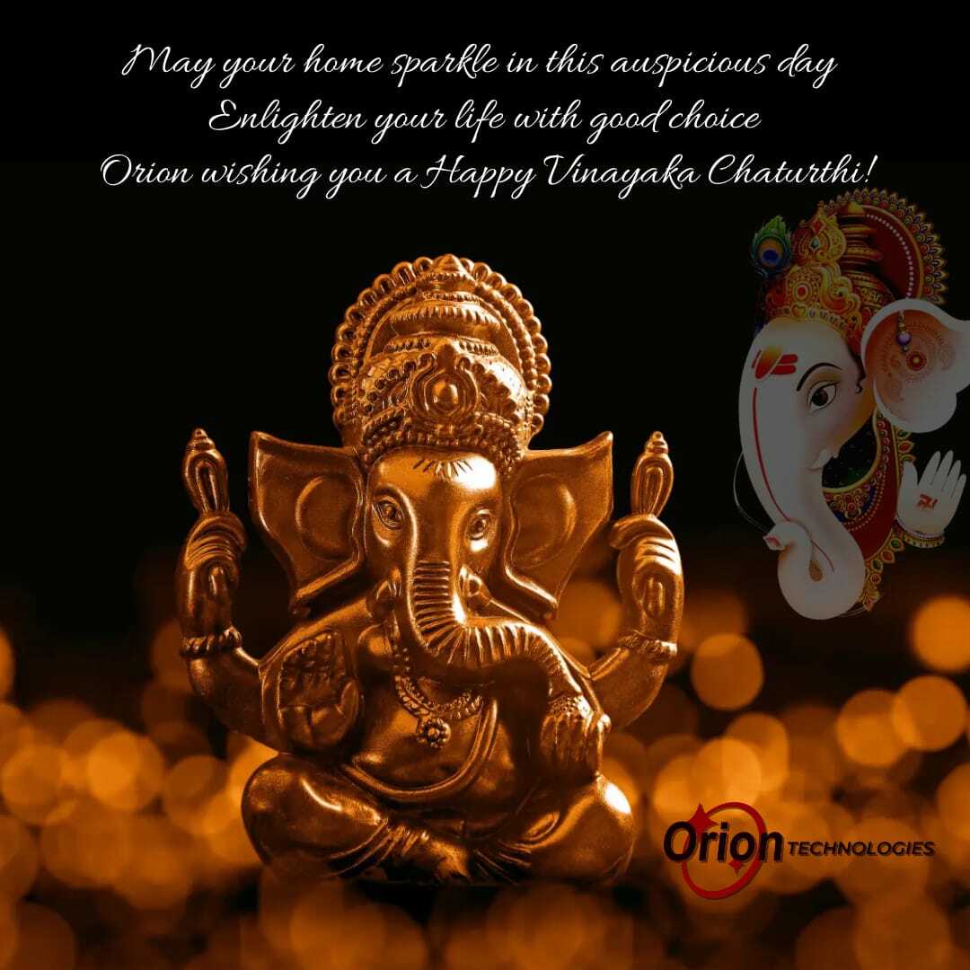 Oriontechnolog7's tweet photo. May the lord bless you with prosperity and happiness.   Happy Vinayaka Chaturthi to all
#vinayakachaturthi #vinayakachavithispecial #ganeshchaturthi2022 #ganeshchaturthi #ganeshchaturthiposters #orion #oriontechnologies https://t.co/yXP9ohcIBR