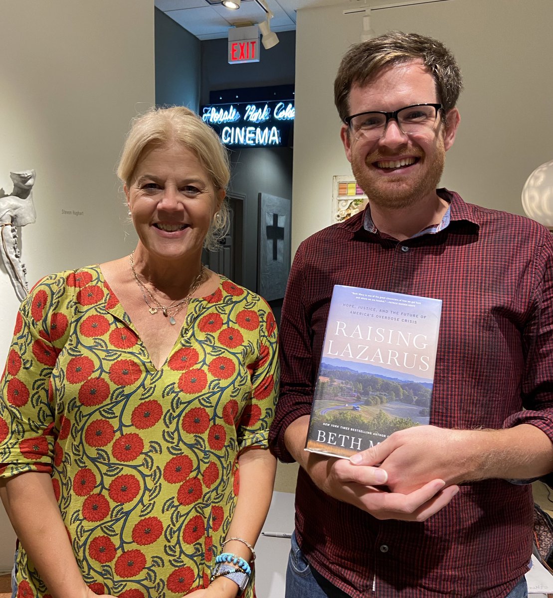 With <a href="/papergirlmacy/">Beth Macy</a> at one of my favorite bookstores in the world, <a href="/TaylorBooksWV/">Taylor Books</a>! Raising Lazarus is a must read.