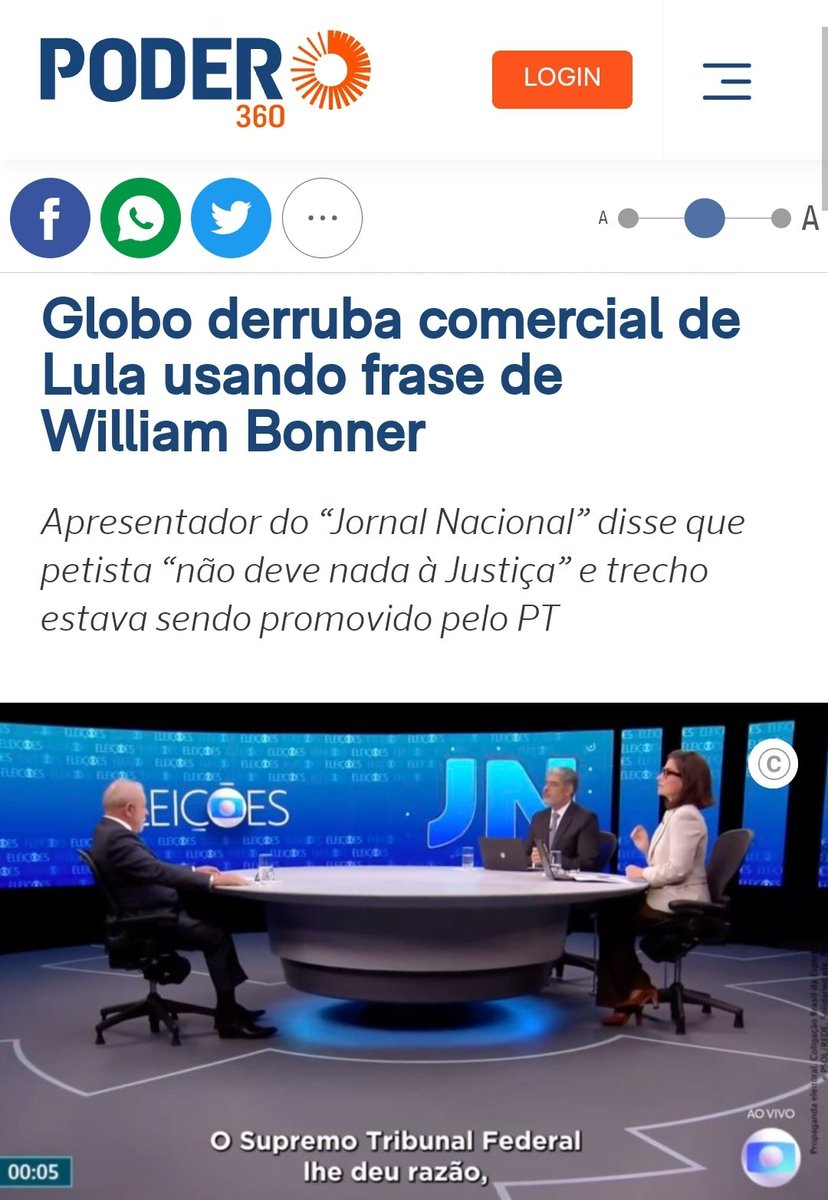 kimpaim's tweet photo. Se o Lula realmente tivesse ganhando, você acha que a Globo faria isso?

Se tivéssemos mais alguns meses, Lula iria desistir de competir. Acabou, é Bolsonaro até 2026. https://t.co/5BqkznYgTc
