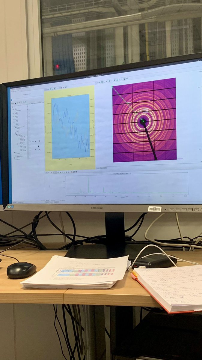 That first xrd pattern makes your heart skip a beat 💞 
#insituXRD <a href="/esrfsynchrotron/">European Synchrotron</a>