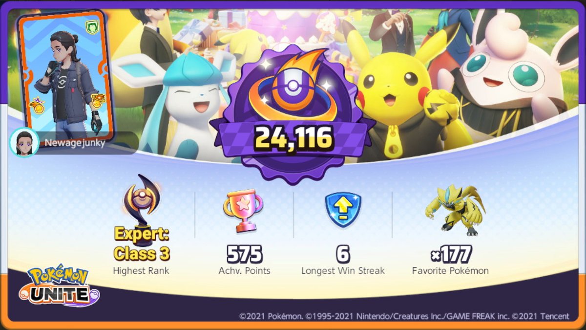 newagejunky's tweet photo. #PokemonUNITE #NintendoSwitch https://t.co/M66Ka8X0gQ