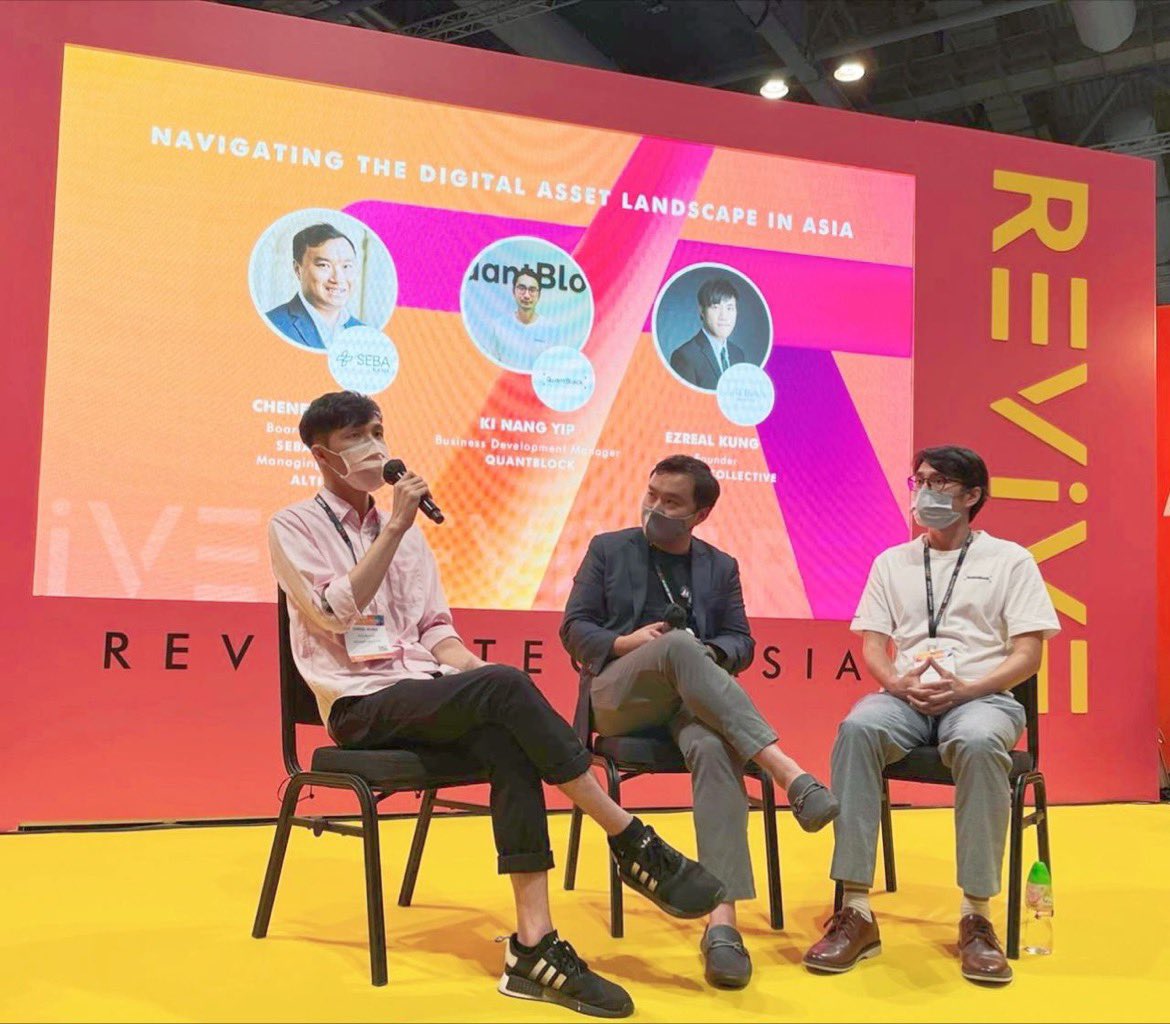 0xCKS's tweet photo. Pleasure to speak at #ReviveTechAsia with @Trader_Ezreal sharing on “Navigate the #DigitalAsset Landscape in Asia”. Here are the two key takeaways we discussed:
#crypto #btc #stablecoins https://t.co/Leb1KbjJ8A