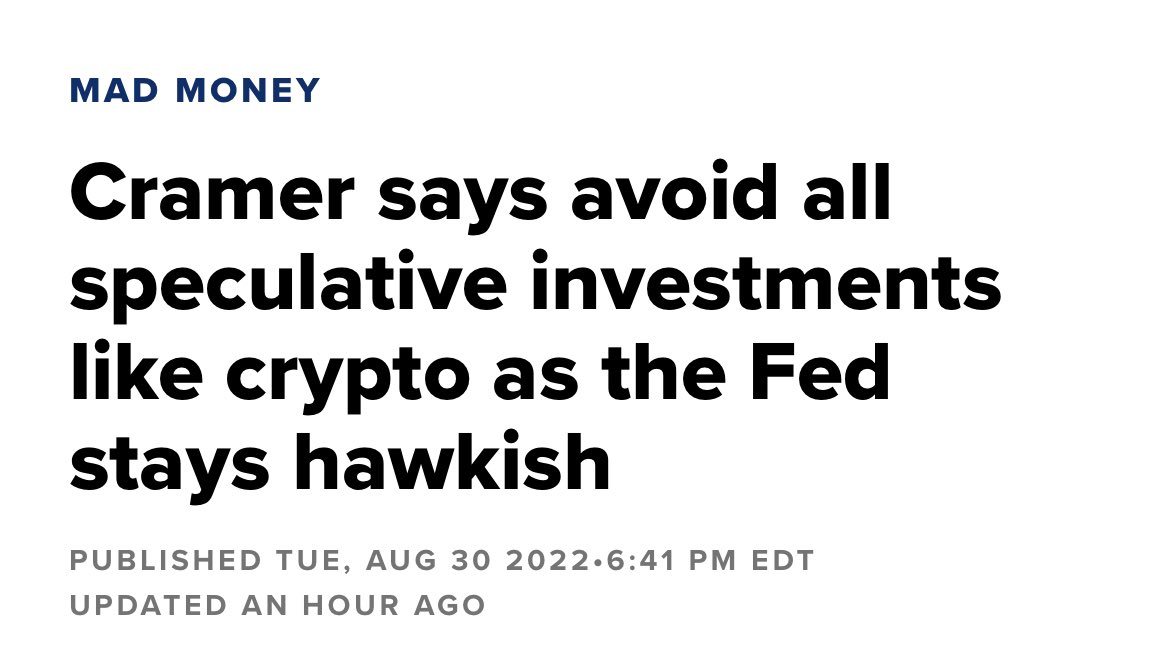 CramerTracker's tweet photo. Is crypto back? https://t.co/qIpD3tmT37