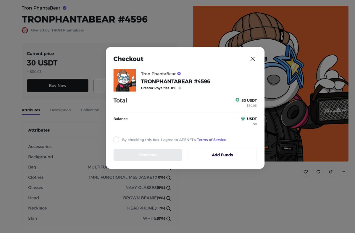 Big News!📢

We have eliminated royalties on NFT transactions!

10% of the royalties will go to the seller.

Come and try😀

<a href="/justinsuntron/">H.E. Justin Sun 👨‍🚀 🌞</a> <a href="/apenftorg/">apenft</a> <a href="/trondao/">TRON DAO</a>