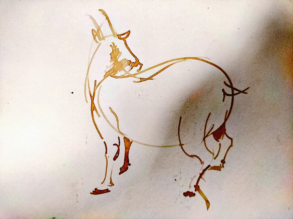 「これは可愛く描けたなぁと思っているデカ尻のヤギ。 」|🦄ユニカ🌈重版『マダムが教えてくれたこと』のイラスト