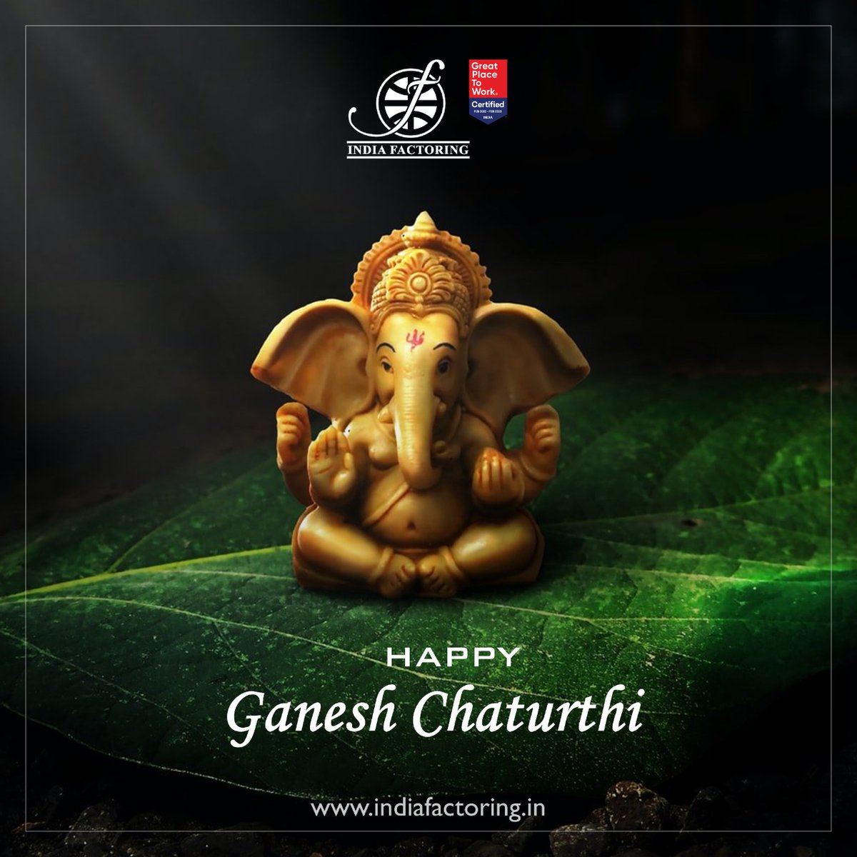 FactoringIndia's tweet photo. Team India Factoring wishes you all a very happy Ganesh Chaturthi! May Ganpati enlighten your lives with fulfilment and happiness!

#ganeshchaturthi #ganpati #celebration #finance #factoring #india #festivals #happy #economy #bank https://t.co/f530K4VreY