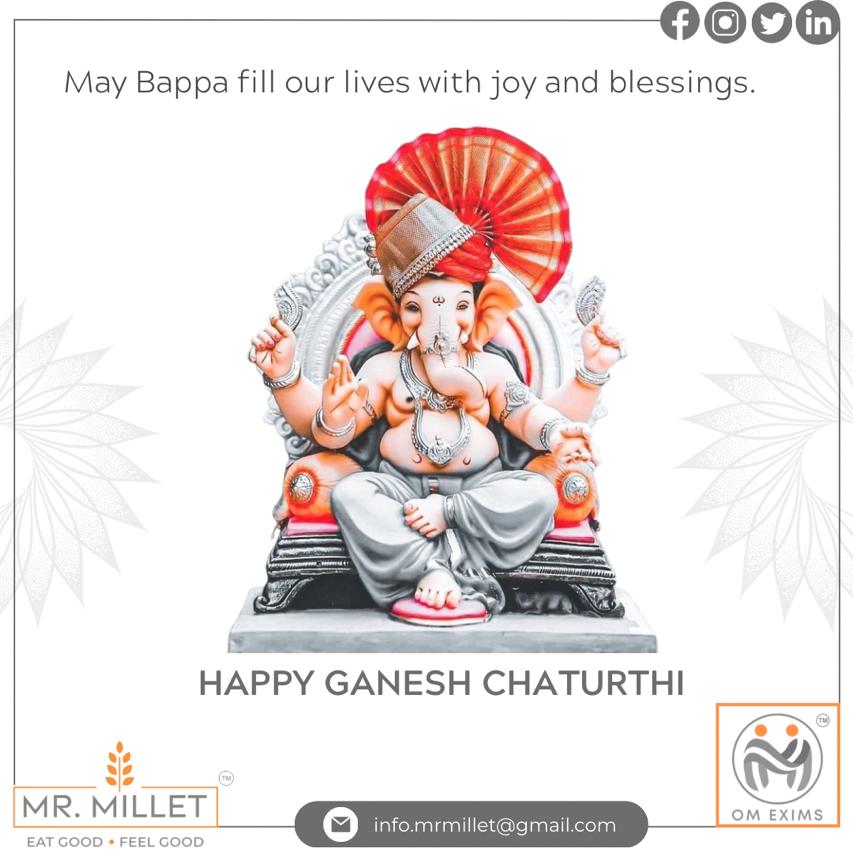 mrmillet_india's tweet photo. “Happy Ganesh Chaturthi”
#Ganeshotsav2022
#गणेश_चतुर्थी
#mrmillet
#millet
#Littlemillet
#BarnyardMillet
#KodoMillet
#FoxtailMillet
#glutenfree
#milletfoods
#milletyear2023
#sustainablecrop
#nutrition
#navratri2022
#bhagar
#techgarner https://t.co/tmkooHLXFA