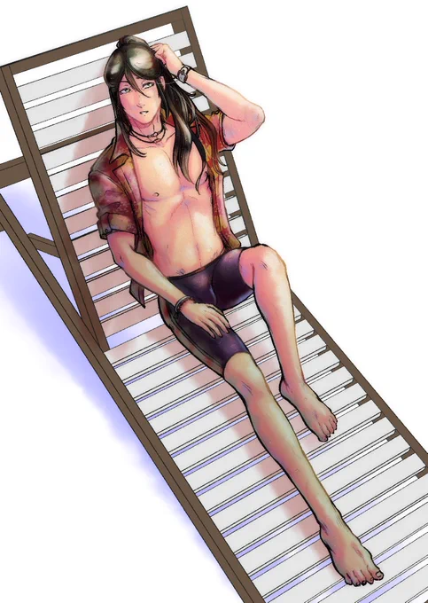 Can we stop 5 seconds to look at this awesome commission  drew?  This Summer Waver is so perfect, than you again Ryri  ( I need him in FGO) 