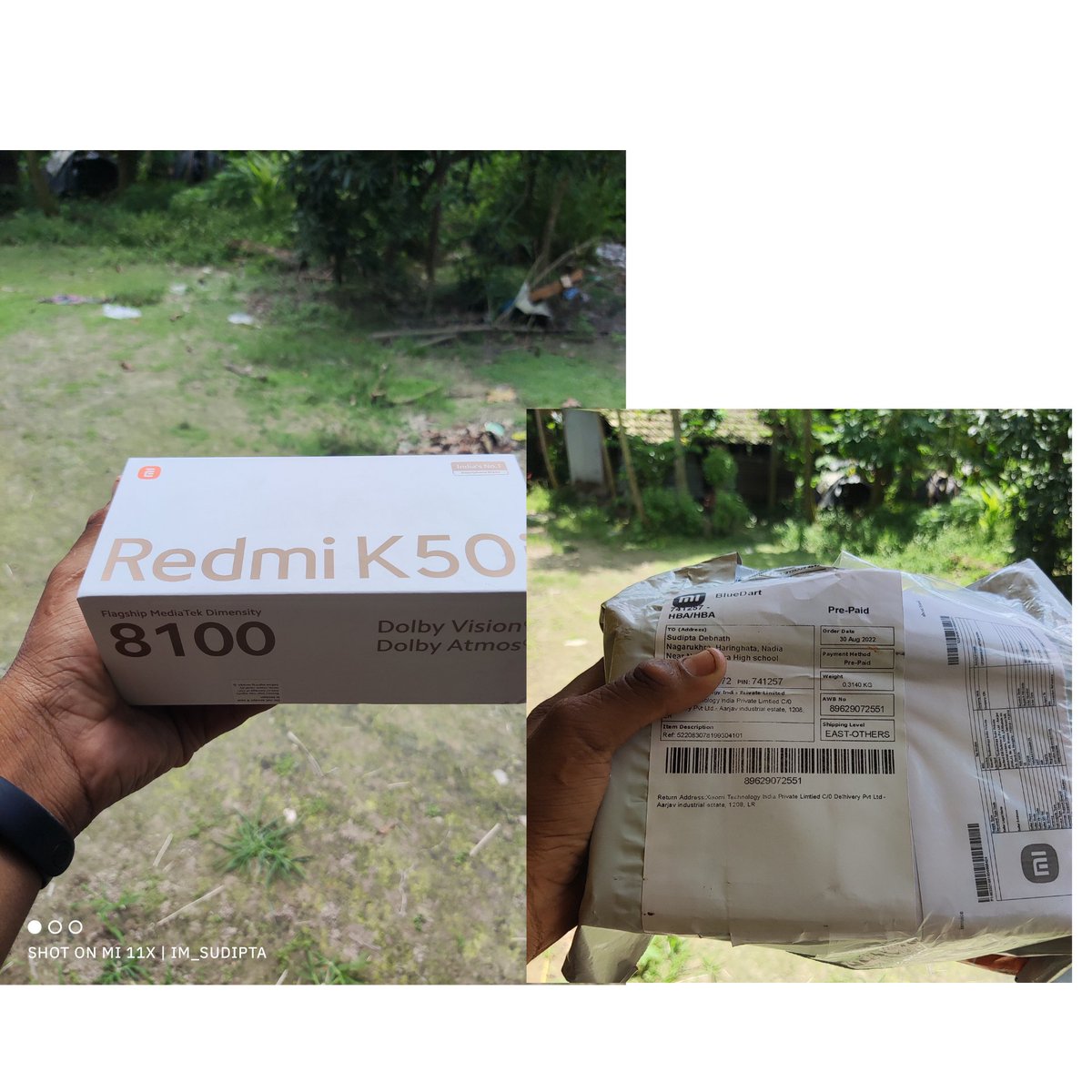 imsudipta_deb's tweet photo. Thanks @XiaomiIndia @RedmiIndia for this amazing gift #RedmiKIsBack #LiveExtreme #RedmiK50i https://t.co/Fwm8uA0kDA